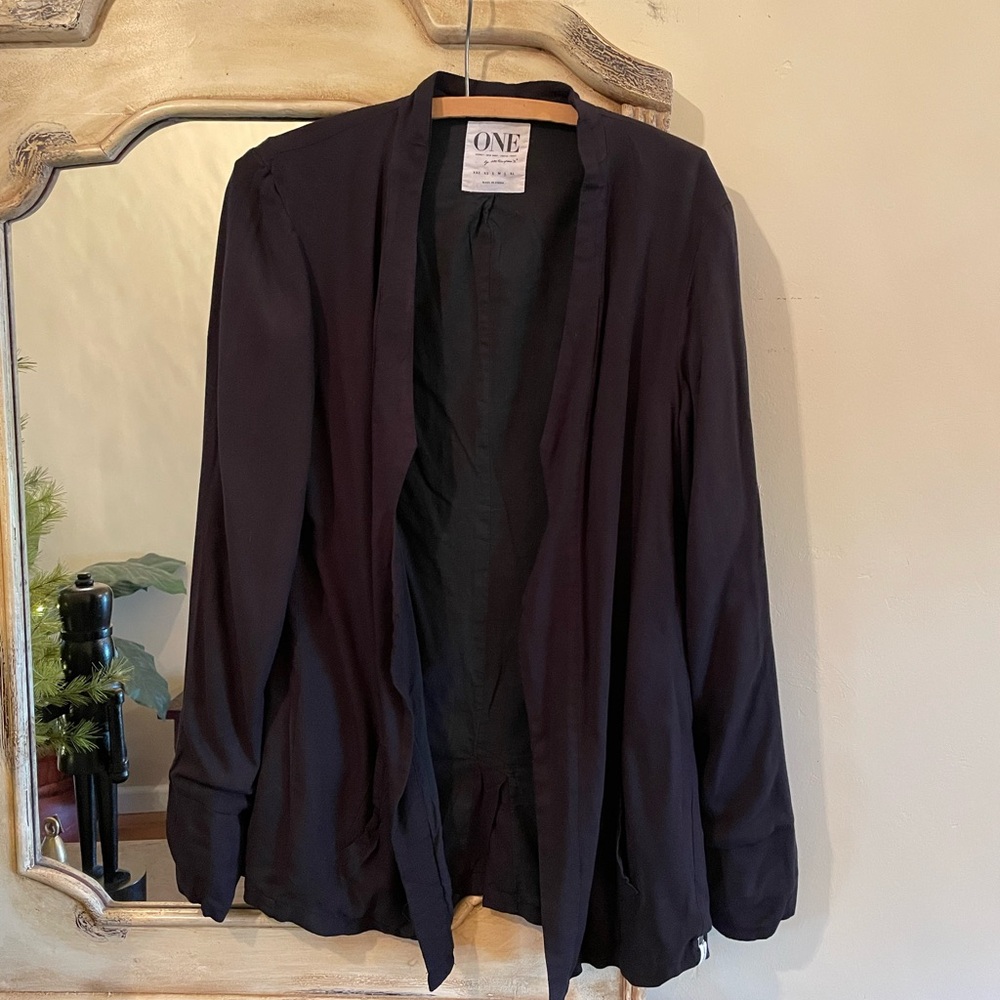 One Teaspoon Draped Linen Jacket
